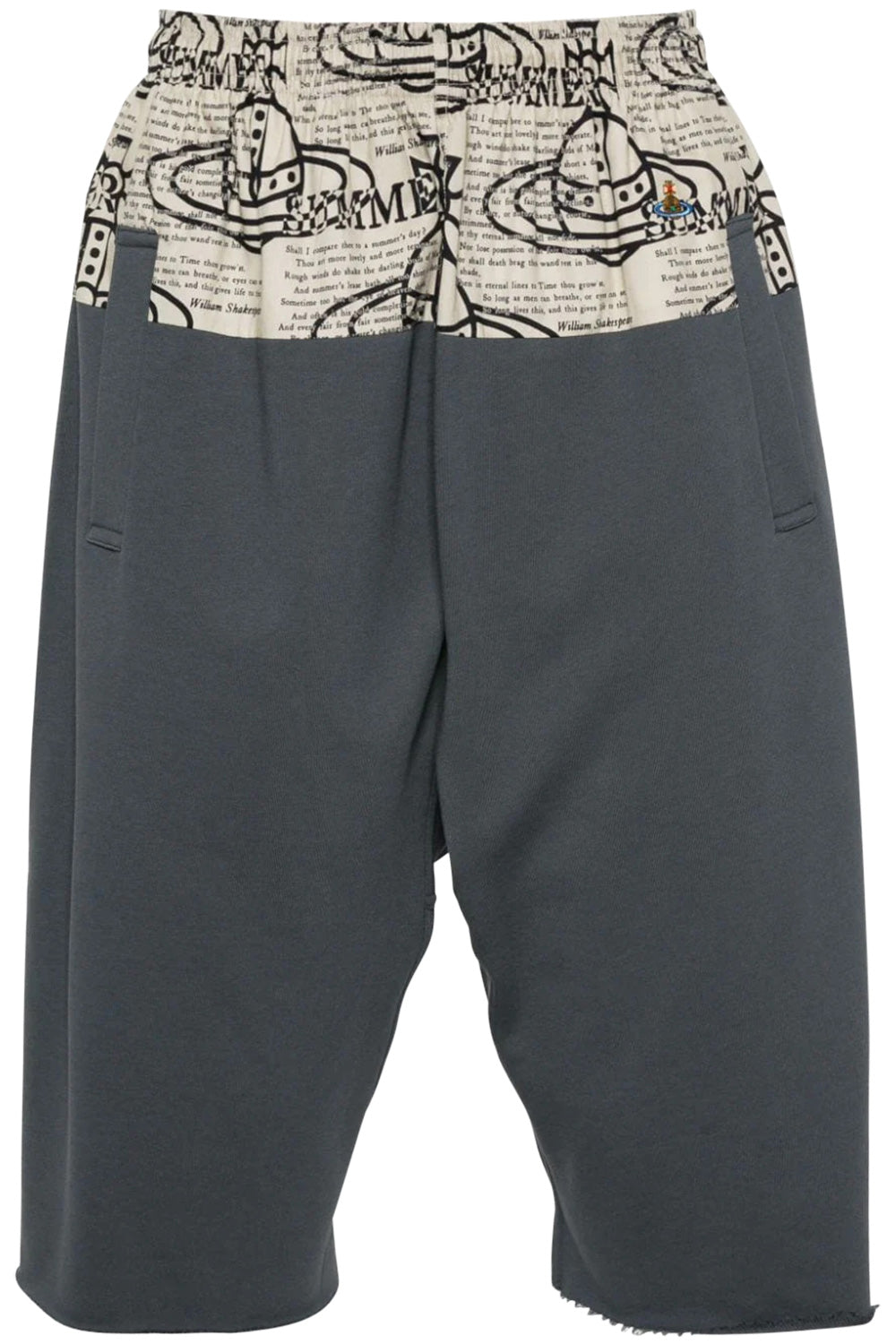 Men's Grey Vivienne Westwood Orb Print Bermuda Shorts