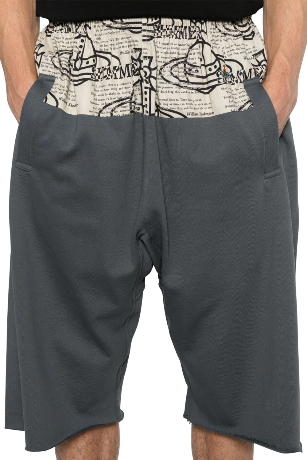 Men's Grey Vivienne Westwood Orb Print Bermuda Shorts