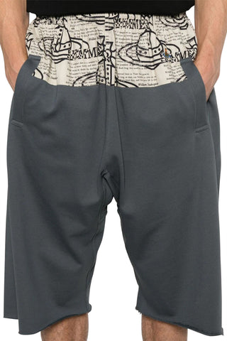 Men's Grey Vivienne Westwood Orb Print Bermuda Shorts