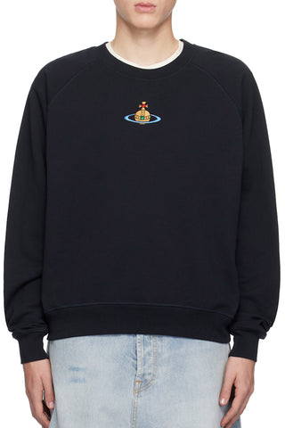 Men's Navy Centre Orb Vivienne Westwood Raglan Sweatshirt