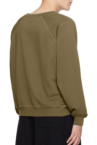 Men's Olive Centre Orb Vivienne Westwood Raglan Sweatshirt