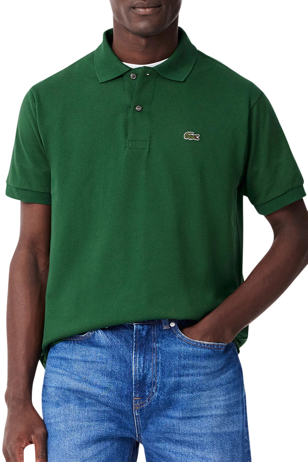 Men's Pine Green Lacoste L1212 Classic Polo T-Shirt