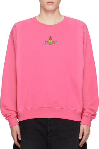Men's Pink Centre Orb Vivienne Westwood Raglan Sweatshirt
