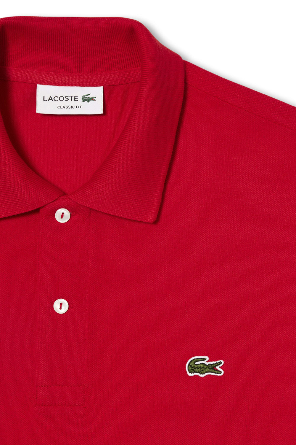 Men's Red Lacoste L1212 Classic Polo T-Shirt