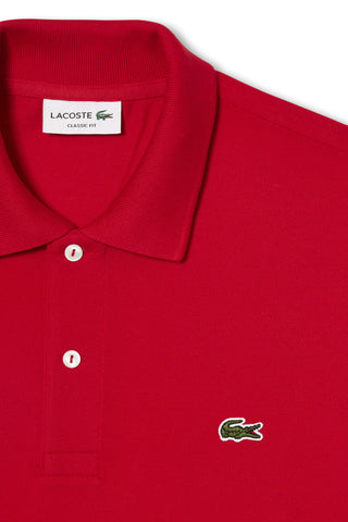 Men's Red Lacoste L1212 Classic Polo T-Shirt