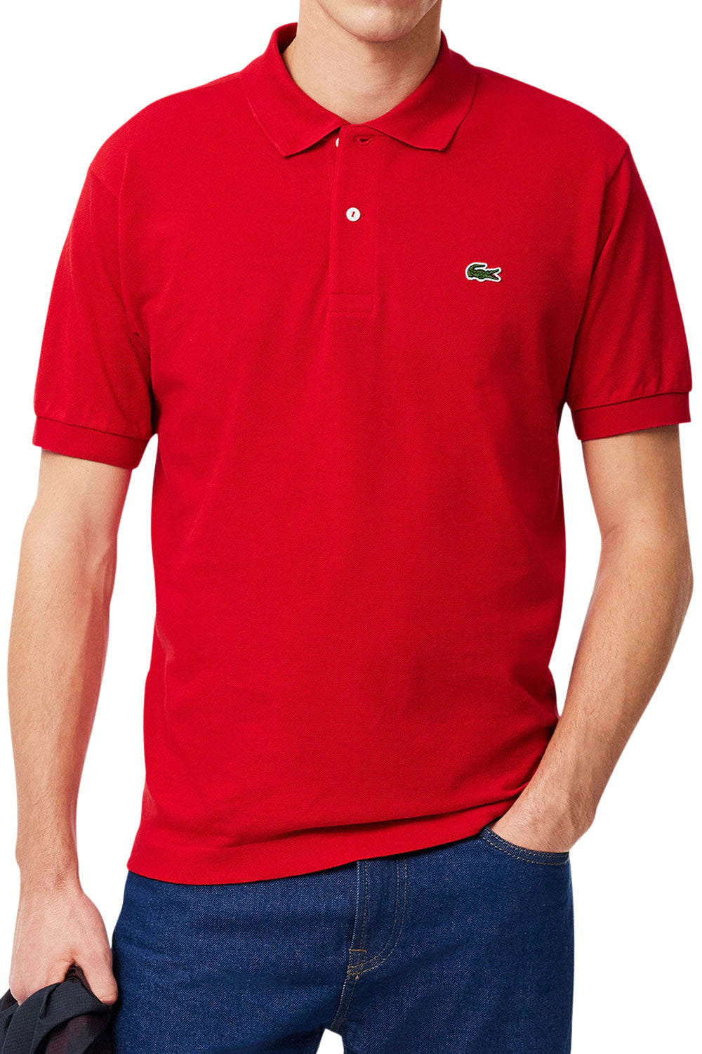 Men's Red Lacoste L1212 Classic Polo T-Shirt
