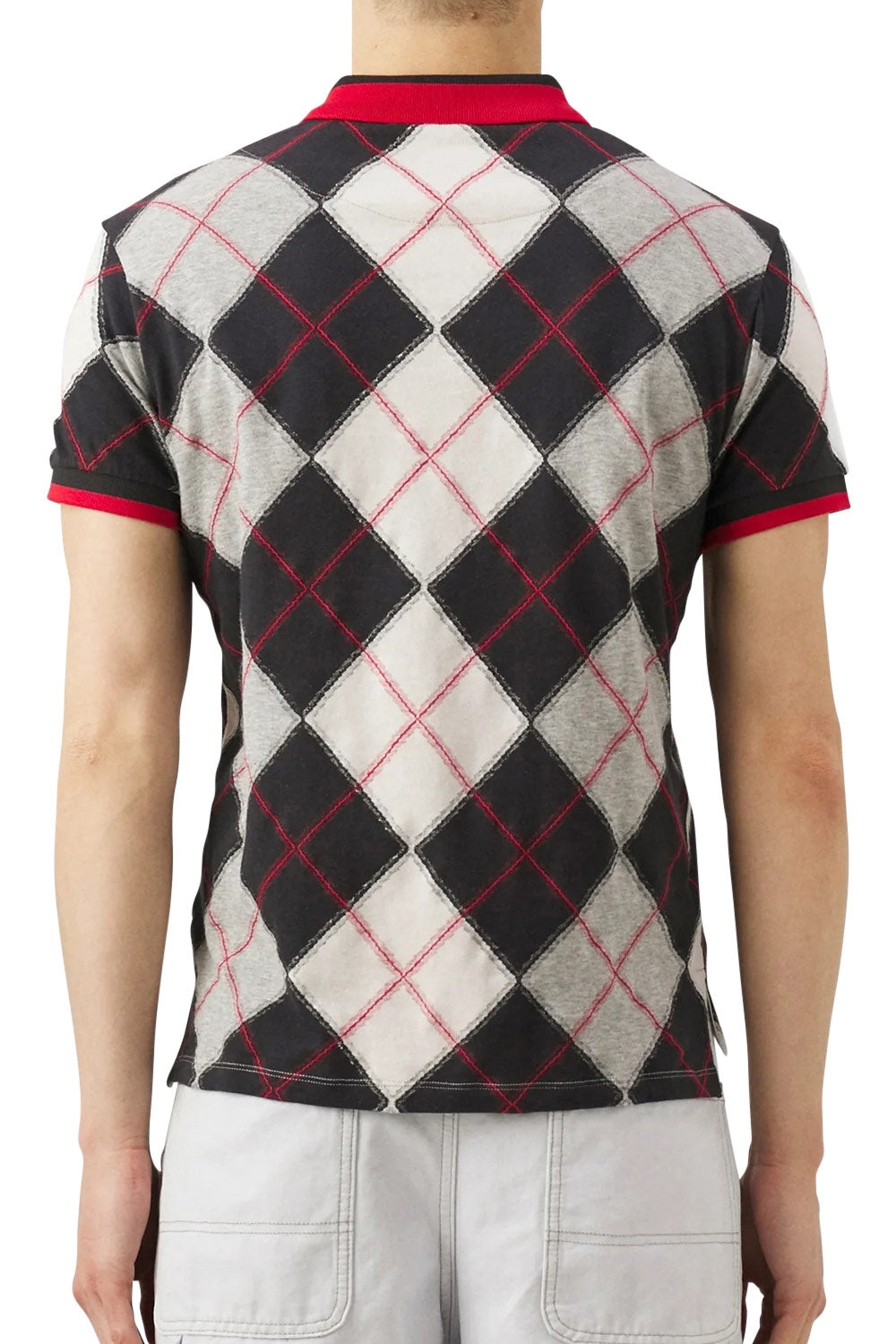 Men's Vivienne Westwood Chequered Multi Colour Classic Argyle Polo Shirt