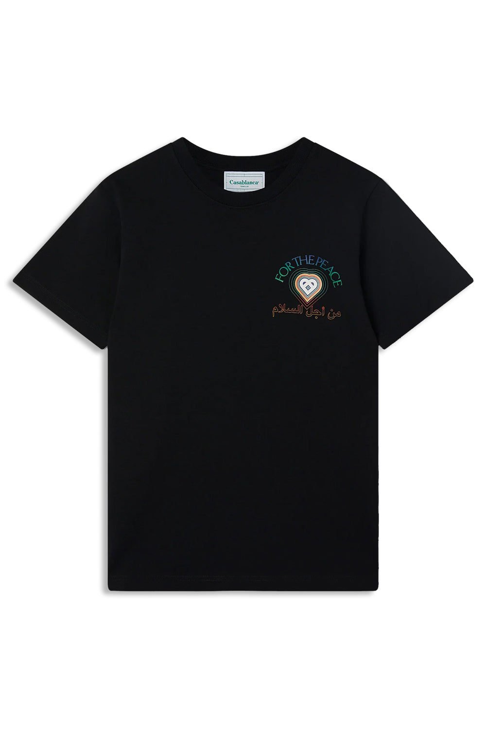 Men's Black Casablanca For The Peace Printed T-Shirt