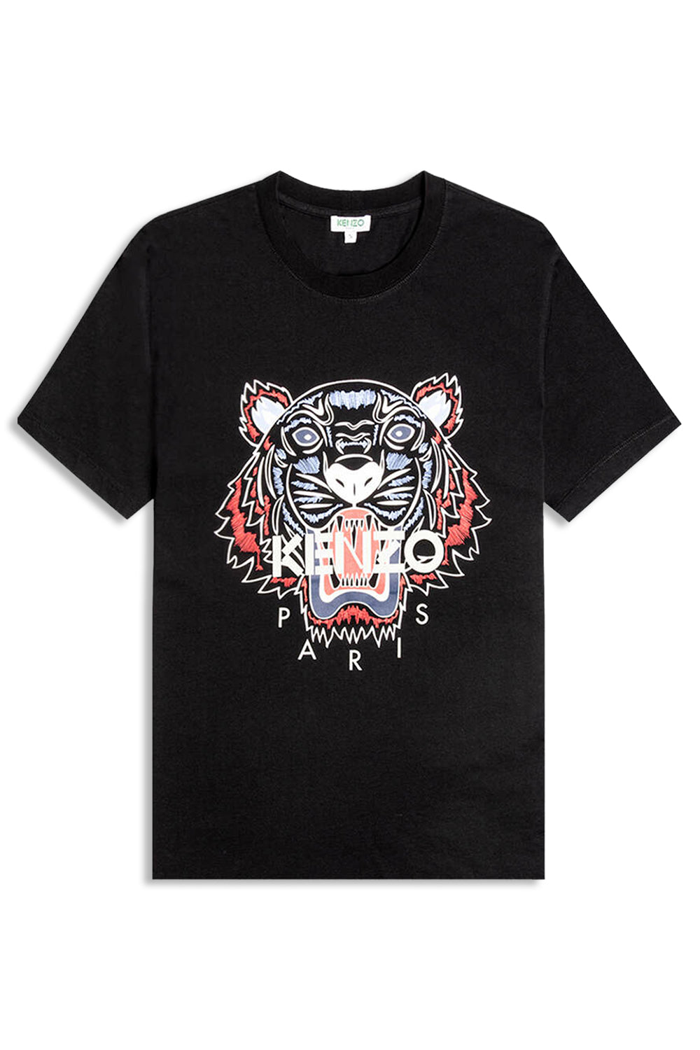 Men's Black Kenzo Classic Blue/Red Tiger T-Shirt