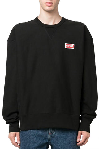 Men's Black Kenzo Paris Logo Sweatshirt