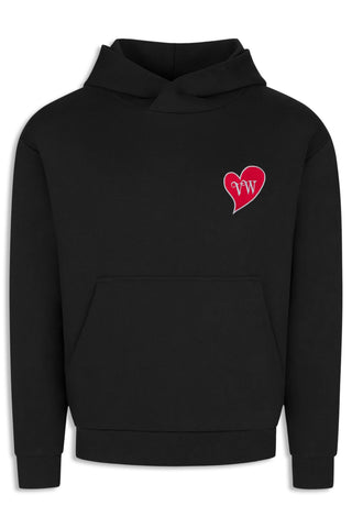 Men's Black Vivienne Westwood Heart Patch Pullover Hood