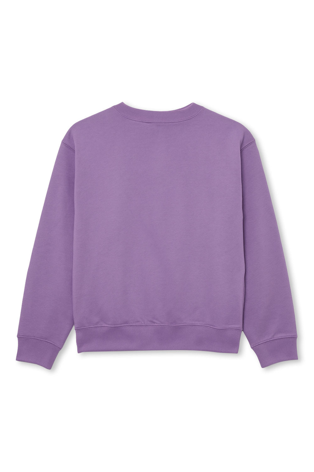 Men's Boss Purple We Basic Crew Rubber Print Logo Sweatshirt