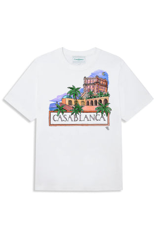 Men's White Casablanca Amour Maroc Printed T-Shirt