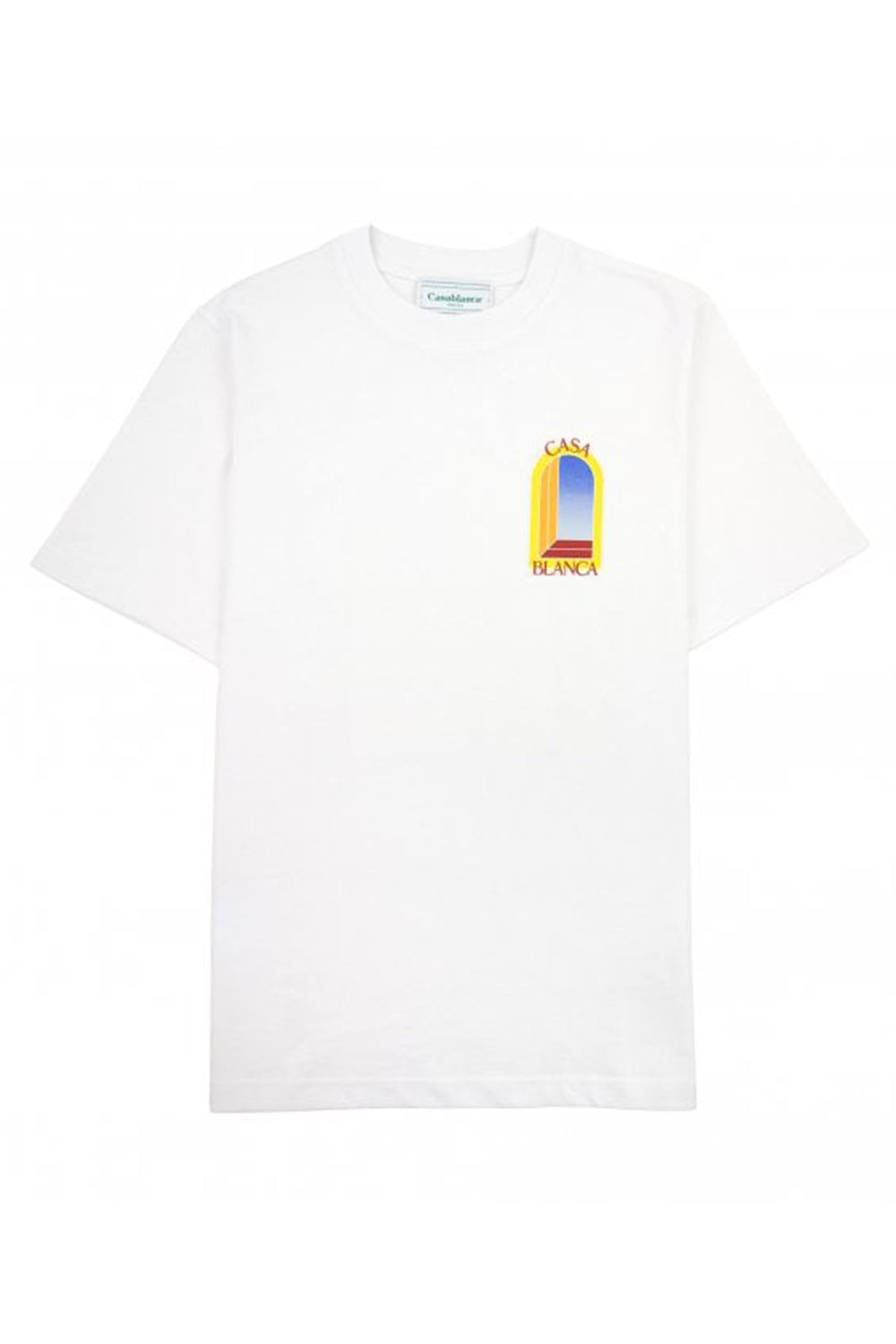 Men's White Casablanca L'arche De Nuit Printed T-Shirt