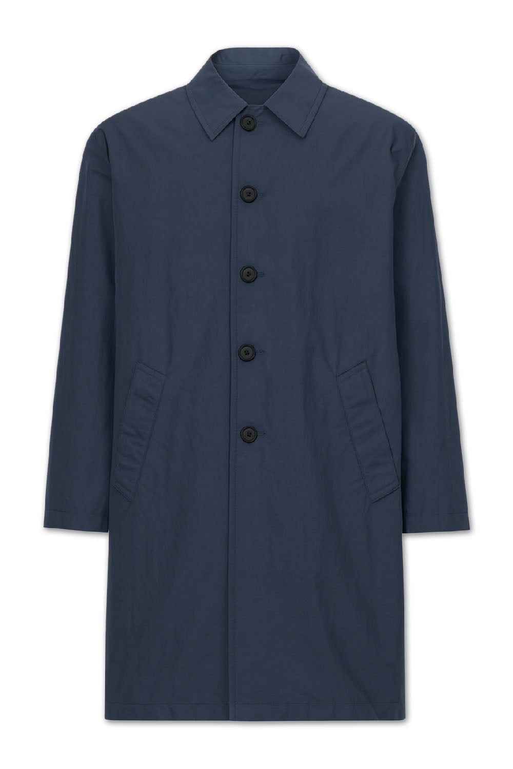 Men's Boglioli Navy Lightweight Trench Long Jacket