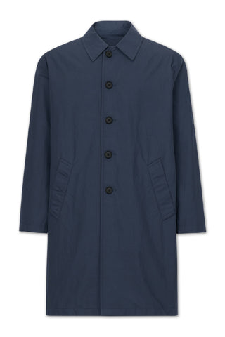 Men's Boglioli Navy Lightweight Trench Long Jacket
