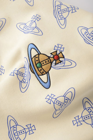 Men's Vivienne Westwood Beige All Over Orb Oversized T-Shirt