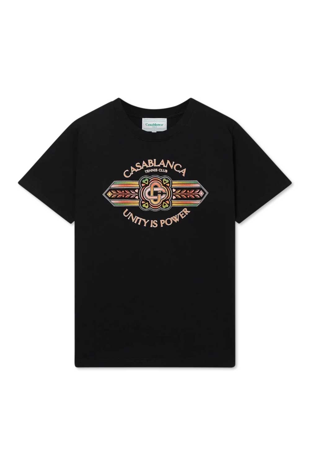 Men's Black Casablanca Unity is Power Print T-Shirt