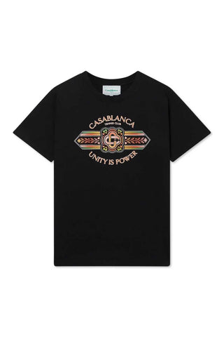 Men's Black Casablanca Unity is Power Print T-Shirt