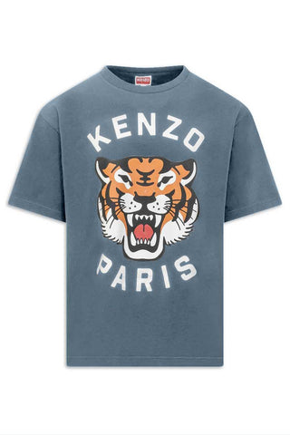 Men's Blue Kenzo Lucky Tiger Tiger T-Shirt