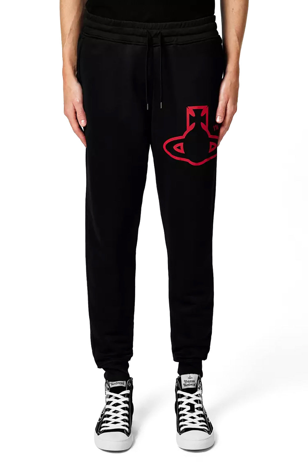 Men's Black Vivienne Westwood Classic Print Sweatpants