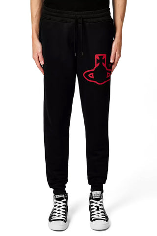 Men's Black Vivienne Westwood Classic Print Sweatpants