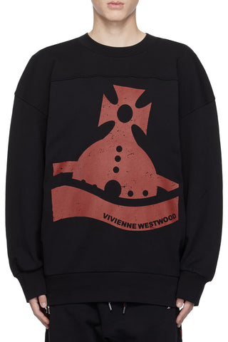 Men's Black Vivienne Westwood Oversized Sander Sweatshirt
