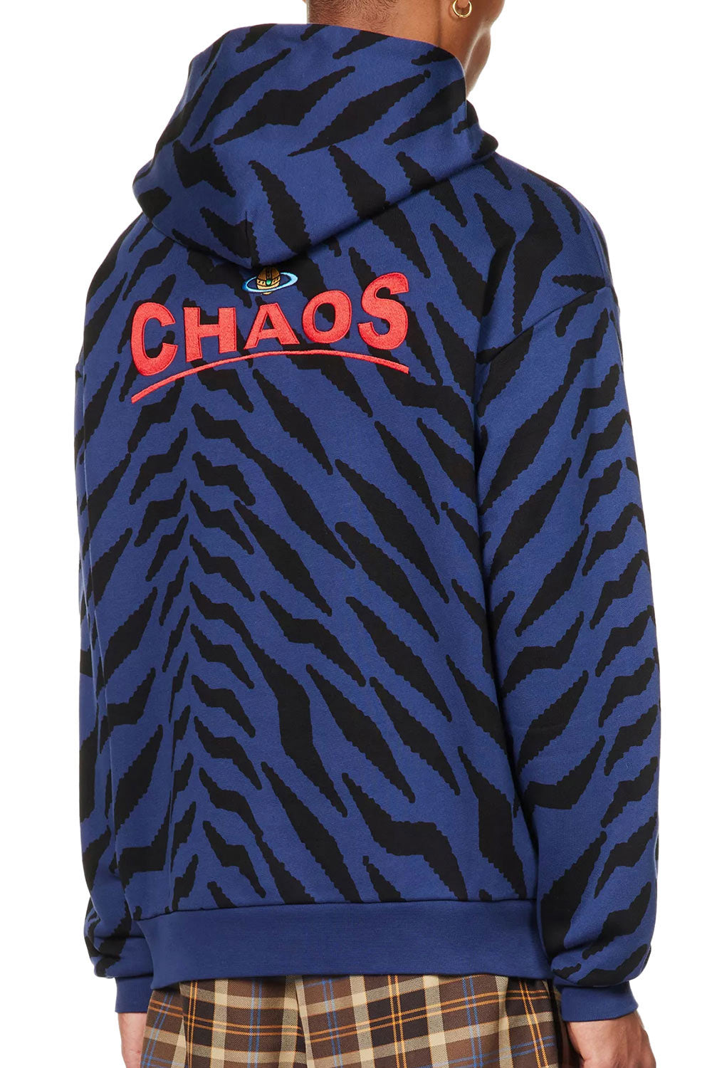 Men's Blue Vivienne Westwood Chaos Tiger Print Hoody