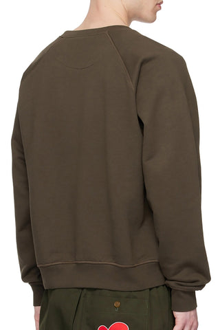 Men's Brown Vivienne Westwood Embroidered Heart Patched Sweatshirt