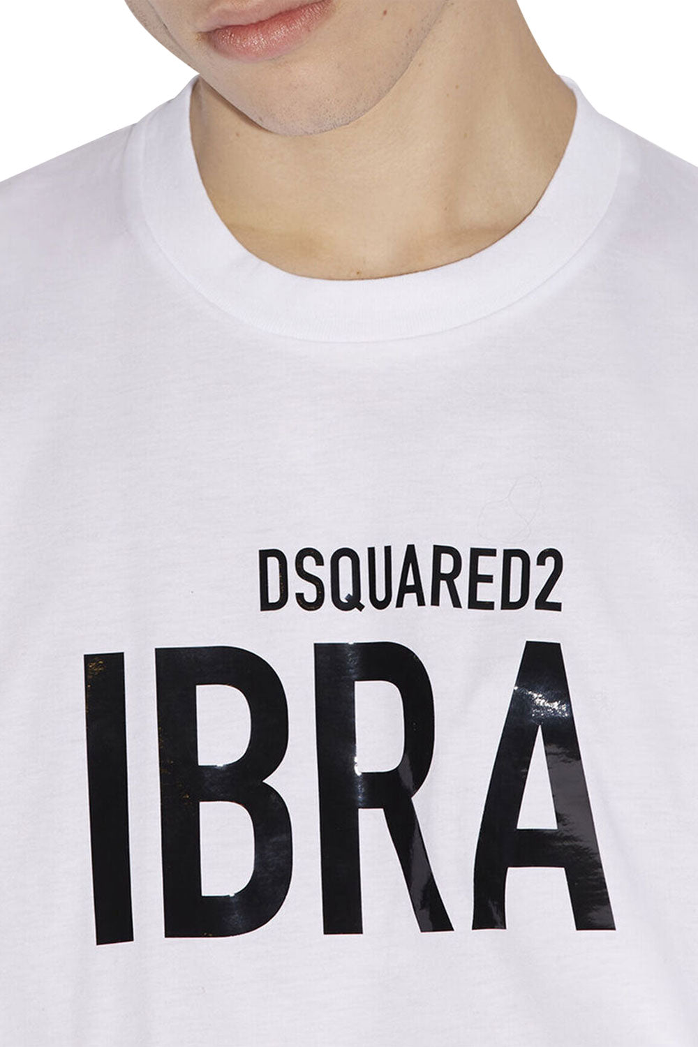 Men's White Dsquared2 Ibra Graphic Print T-Shirt