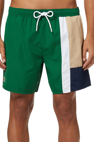 Men's Lacoste Green Tonal Eco Swim Shorts