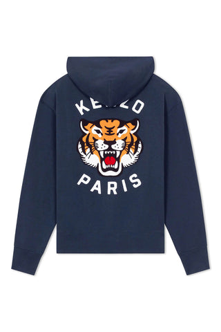 Men's Kenzo Midnight Blue Lucky Tiger Oversize Pullover Hood