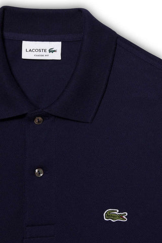 Men's Midnight Blue Lacoste L1212 Classic Long Sleeve Polo T-Shirt