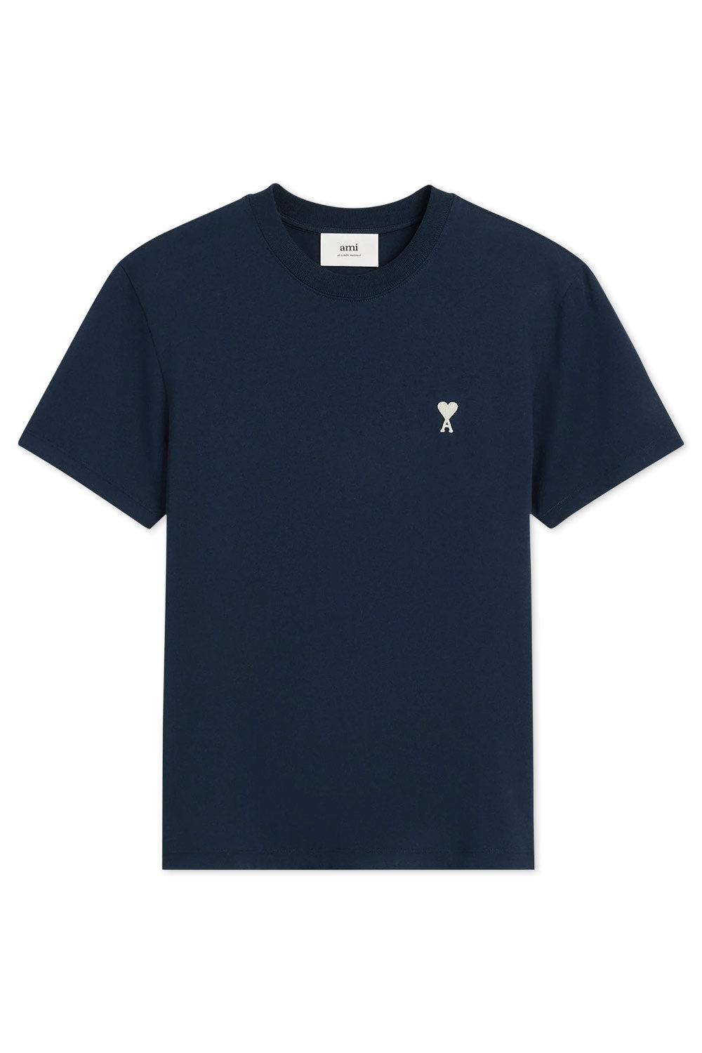 Men's Night Blue Ami Paris 'Ami De Coeur' Cotton T-Shirt