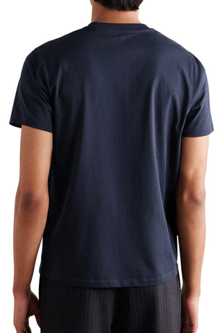 Men's Night Blue Ami Paris 'Ami De Coeur' Cotton T-Shirt