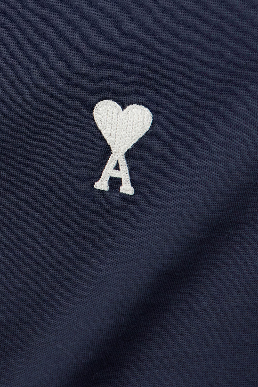 Men's Night Blue Ami Paris 'Ami De Coeur' Cotton T-Shirt
