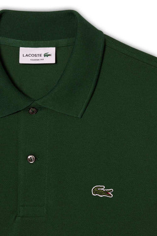 Men's Pine Green Lacoste L1212 Classic Long Sleeve Polo T-Shirt