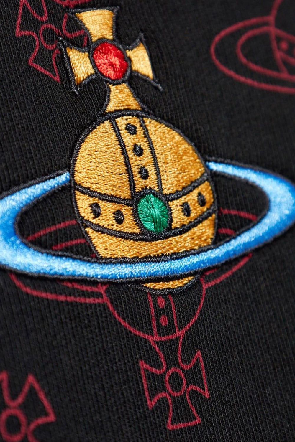 Men's Vivienne Westwood Black All Over Orb Oversized T-Shirt