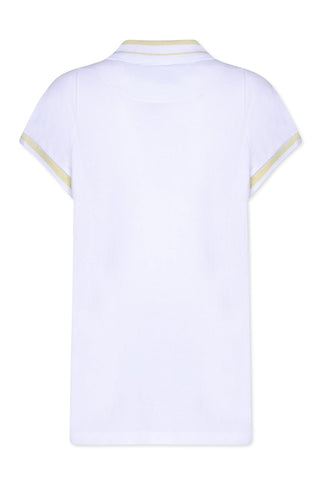 Men's Vivienne Westwood White & Yellow Striped Polo Shirt