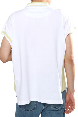 Men's Vivienne Westwood White & Yellow Striped Polo Shirt