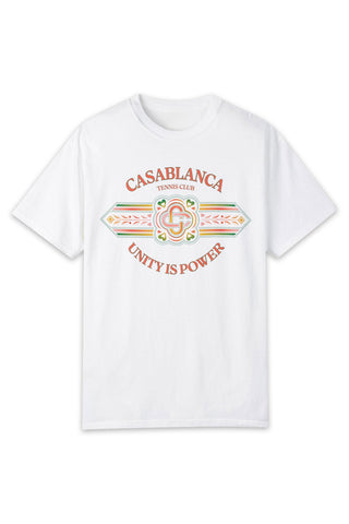 Men's White Casablanca Unity is Power T-Shirt