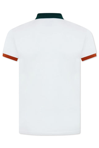 Men's White Vivienne Westwood Embroidered Logo Polo Shirt