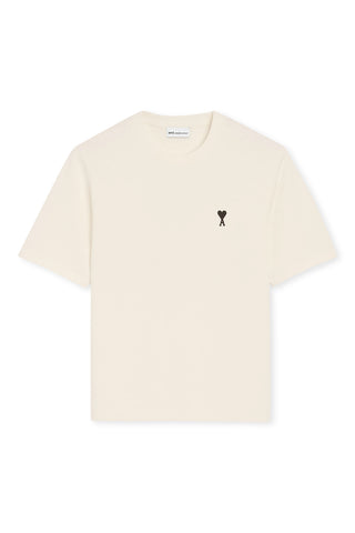 Men's AMI Cream 'Ami De Coeur' Et Imprime Place Des Victoires Au Dos T-Shirt