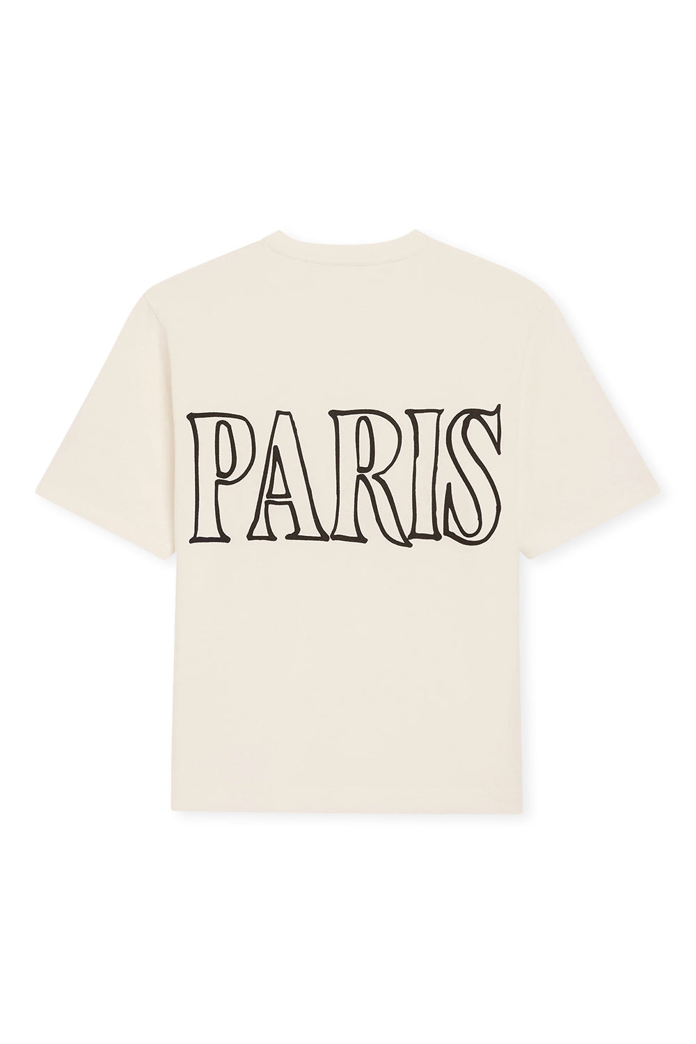 Men's AMI White Cream AMI PARIS Print T-Shirt