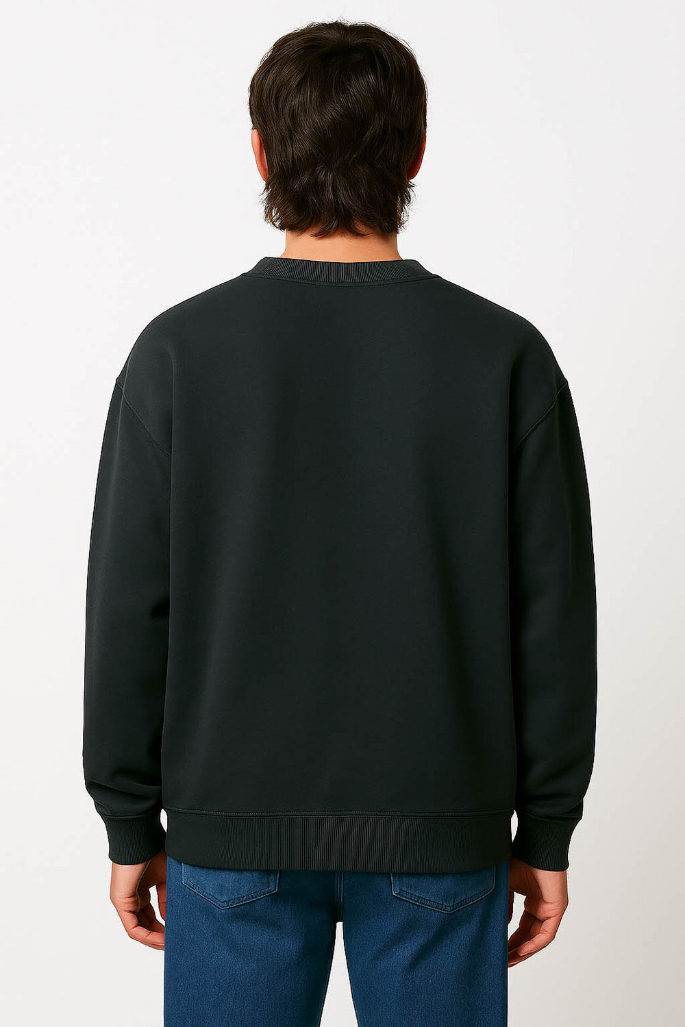 Men's Black Acne Studio Franklin Stamp Oversized Logo Print Sweatshirt