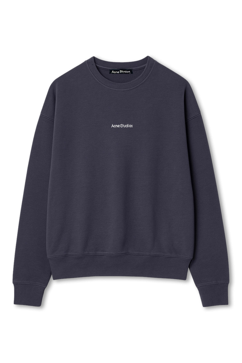 Men's Grey Acne Studio Franklin Stamp Oversized Logo Print Sweatshirt