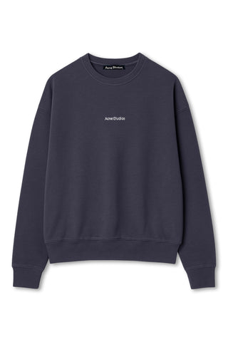Men's Grey Acne Studio Franklin Stamp Oversized Logo Print Sweatshirt