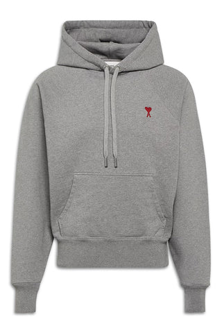 Men's Ami Paris Heather Grey Ami de Coeur Hoodie