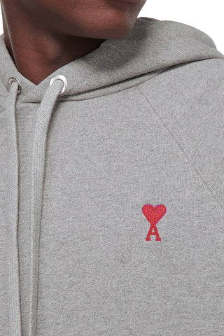 Men's Ami Paris Heather Grey Ami de Coeur Hoodie