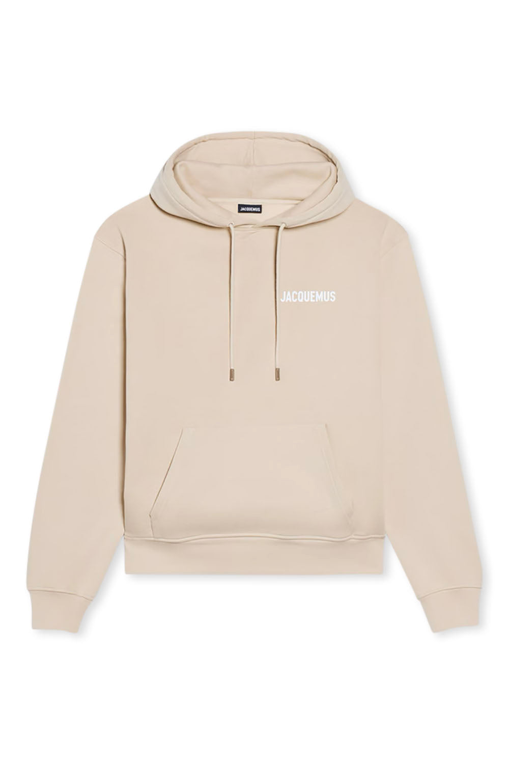 Men's Beige Jacquemus Le Sweatshirt Logo Hoodie